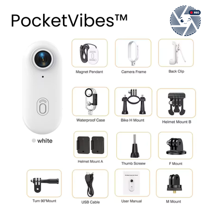 PocketVibes™ — Pocket Size POV Action Camera