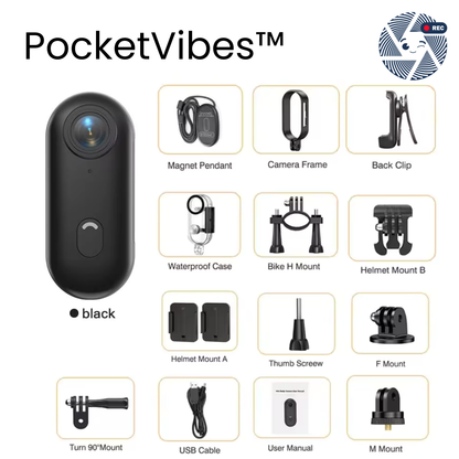 PocketVibes™ — Pocket Size POV Action Camera